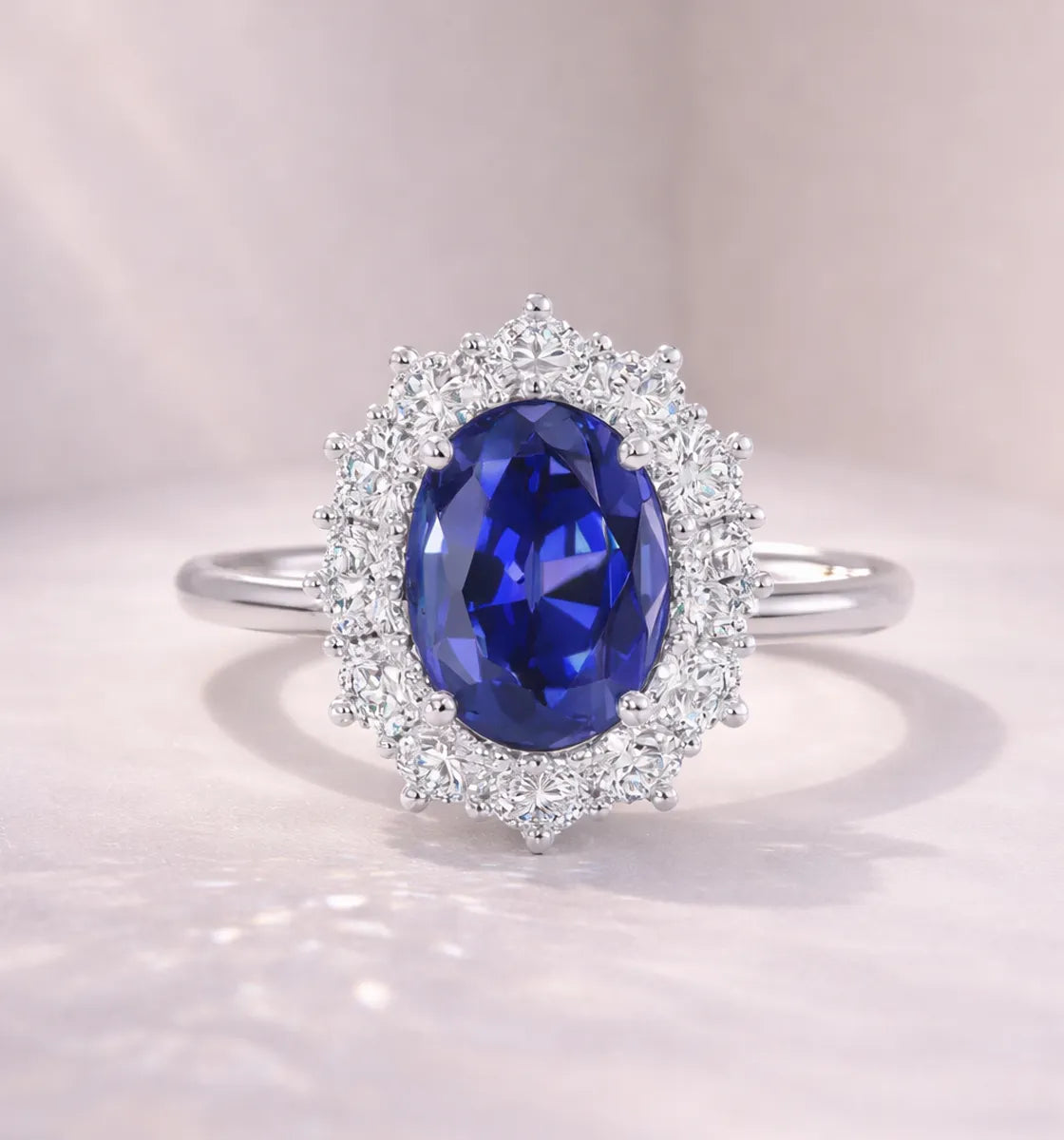 blue sapphire engagement ring