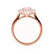 - Chatham® Champagne Sapphire & Lab Diamond 18k Rose Gold Engagement Ring Lily Arkwright