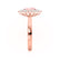 - Chatham® Champagne Sapphire & Lab Diamond 18k Rose Gold Engagement Ring Lily Arkwright