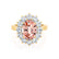 - Chatham® Champagne Sapphire & Lab Diamond 18k Yellow Gold Engagement Ring Lily Arkwright