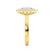 DIANA - Iconic Oval Moissanite & Lab Diamond 18k Yellow Gold Engagement Ring Lily Arkwright