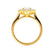 DIANA - Iconic Oval Lab Diamond 18k Yellow Gold Halo Engagement Ring Lily Arkwright