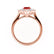 - Chatham® Ruby & Lab Diamond 18k Rose Gold Engagement Ring Lily Arkwright