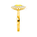 - Chatham® Yellow Sapphire & Lab Diamond 18k Yellow Gold Engagement Ring Lily Arkwright