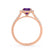 ESME - Radiant Lab-Grown Alexandrite & Diamond 18k Rose Gold Halo Engagement Ring Lily Arkwright