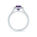 ESME - Radiant Lab-Grown Alexandrite & Diamond Platinum 950 Halo Engagement Ring Lily Arkwright