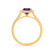 ESME - Lab-Grown Alexandrite & Diamond 18k Yellow Gold Halo Engagement Ring Lily Arkwright