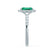 ESME - Radiant Lab-Grown Emerald & Diamond Platinum 950 Halo Engagement Ring Lily Arkwright