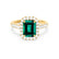 ESME - Emerald Lab-Grown Emerald & Diamond 18K Yellow Gold Ring Engagement Ring Lily Arkwright