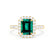ESME - Emerald Lab-Grown Emerald & Diamond 18K Yellow Gold Ring Engagement Ring Lily Arkwright