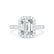 ESME - Emerald Lab Diamond & Diamond Platinum Halo