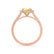 ESME - Radiant Lab-Grown Yellow Sapphire & Diamond 18k Rose Gold Halo Engagement Ring Lily Arkwright