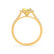 ESME - Lab-Grown Yellow Sapphire & Diamond 18k Yellow Gold Halo Engagement Ring Lily Arkwright
