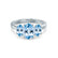 EVERDEEN - Oval Aqua Spinel 950 Platinum Trilogy Ring Engagement Ring Lily Arkwright