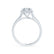 EVERLY - Radiant Moissanite & Diamond 950 Platinum Split Shank Halo Ring Engagement Ring Lily Arkwright