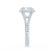 EVERLY - Radiant Lab Diamond & Diamond Platinum Split Shank Halo Engagement Ring Lily Arkwright
