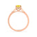 ISABELLA - Oval Yellow Sapphire 18k Rose Gold Solitaire Ring Engagement Ring Lily Arkwright