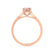 ISABELLA - Oval Champagne Sapphire 18k Rose Gold Solitaire Ring Engagement Ring Lily Arkwright