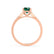 ISABELLA - Oval Emerald 18k Rose Gold Solitaire Ring Engagement Ring Lily Arkwright