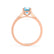ISABELLA - Oval Aqua Spinel 18k Rose Gold Solitaire Ring Engagement Ring Lily Arkwright
