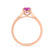 ISABELLA - Oval Pink Sapphire 18k Rose Gold Solitaire Ring Engagement Ring Lily Arkwright