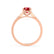 ISABELLA - Oval Ruby 18k Rose Gold Solitaire Ring Engagement Ring Lily Arkwright