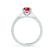ISABELLA - Oval Ruby 950 Platinum Solitaire Ring Engagement Ring Lily Arkwright