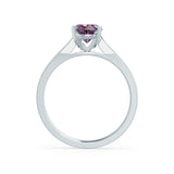 ISABELLA - Oval Alexandrite 18k White Gold Solitaire Ring Engagement Ring Lily Arkwright