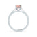 ISABELLA - Oval Champagne Sapphire 18k White Gold Solitaire Ring Engagement Ring Lily Arkwright