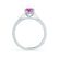ISABELLA - Oval Pink Sapphire 950 Platinum Gold Solitaire Ring Engagement Ring Lily Arkwright