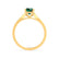 ISABELLA - Oval Emerald 18k Yellow Gold Solitaire Ring Engagement Ring Lily Arkwright