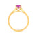 ISABELLA - Oval Pink Sapphire 18k Yellow Gold Solitaire Ring Engagement Ring Lily Arkwright