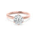 JULIET - Round Moissanite 18k Rose Gold Solitaire Ring Engagement Ring Lily Arkwright