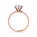 JULIET - Round Moissanite 18k Rose Gold Solitaire Ring Engagement Ring Lily Arkwright