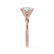 JULIET - Round Moissanite 18k Rose Gold Solitaire Ring Engagement Ring Lily Arkwright
