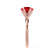 JULIET - Round Ruby Solitaire Engagement Ring 18k Rose Gold