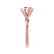 JULIET - Round Champagne True Sapphire Solitaire Engagement Ring 18k Rose Gold