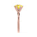 JULIET - Round Yellow Sapphire Solitaire Engagement Ring 18k Rose Gold