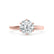 JULIET - Round Moissanite 18k Rose Gold Solitaire Ring Engagement Ring Lily Arkwright