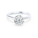 JULIET - Round Moissanite 950 Platinum Solitaire Ring Engagement Ring Lily Arkwright