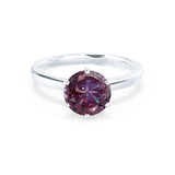 JULIET - Chatham® Round Alexandrite Solitaire Engagement Ring 950 Platinum