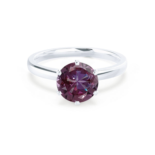 JULIET - Chatham® Round Alexandrite Solitaire Engagement Ring 950 Platinum