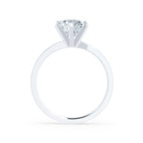 JULIET - Round Natural Diamond 18k White Gold Solitaire Ring Engagement Ring Lily Arkwright