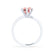 JULIET - Round Champagne True Sapphire Solitaire Engagement Ring 950 Platinum