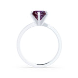 JULIET - Chatham® Round Alexandrite Solitaire Engagement Ring 950 Platinum