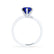JULIET - Round Blue Sapphire Solitaire Engagement Ring 950 Platinum