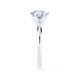 JULIET - Round Natural Diamond 950 Platinum Solitaire Ring Engagement Ring Lily Arkwright