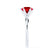 JULIET - Round Ruby Solitaire Engagement Ring 18k White Gold