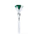 JULIET - Round Emerald Solitaire Engagement Ring 18k White Gold