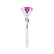 JULIET - Round Pink Sapphire Solitaire Engagement Ring 950 Platinum